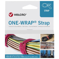 Velcro ONE-WRAP fascetta Releasable cable tie Polipropilene (PP), Velcro Nero 25 pz
