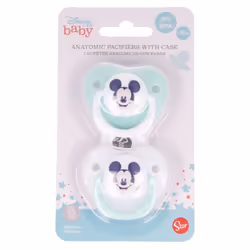 Stor Anatomic pacifiers with case, Ortodontico, Silicone, Bambino/Bambina, 2 pz