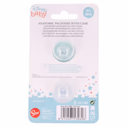 Stor Anatomic pacifiers with case Ortodontico Silicone Colore acqua, Bianco