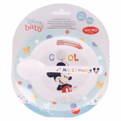 Stor Microwave safe set set piatto per bambini Blu, Bianco