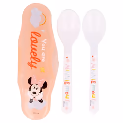 Stor Cutlery set, Set di posate per bambini, Arancione, Bianco, Plastica, Minnie Mouse, Bambino/Bambina, 142 mm