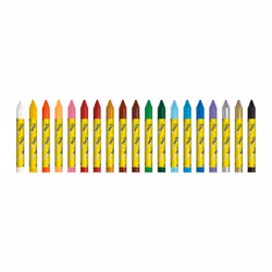 Alpino DX050216, 15 pz, Colori assortiti, Multicolore, Cera, 1,4 cm, 120 mm