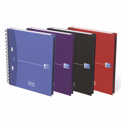 Oxford 100100314, Monocromatico, Viola, Blu, Rosso, Nero, A5, Opaco, 90 g/m², Universale