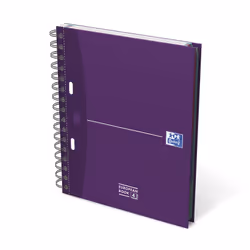 Oxford 100100314 quaderno per scrivere A5 Viola, Blu, Rosso, Nero