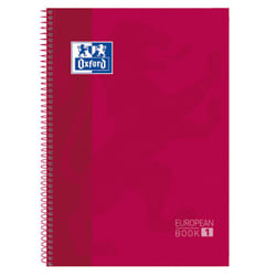 Oxford 100430198 quaderno per scrivere A4 Rosso