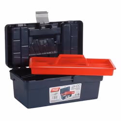 Tayg 11, Cassetta degli attrezzi, Plastica, Polipropilene, Blu, Rosso, 120 kg, Cardine, 356 mm