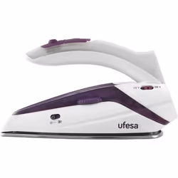 Ufesa PV0500, Ferro da stiro a secco e a vapore, Acciaio inossidabile, 1,9 m, 75 g/min, Viola, Bianco, 15 g/min