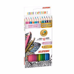 Alpino AL000246, Metallico, Pastello, 12 pz