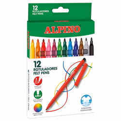 Alpino AR001002N, 12 colori, 3 mm, Multicolore, 12 pz