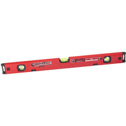 Level magnet Livelle in alluminio a terra da 60 cm con tre bolle di livello - Rubi