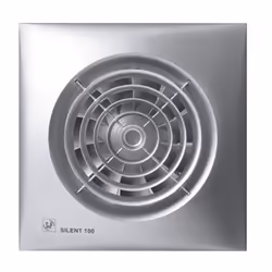 Soler & Palau Silent 100 CZ, Parete, Bagno, Argento, IP45, Classe II, 95 m³/h