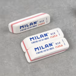 Milan CPM612 gomma per cancellare Plastica Bianco 12 pz - Vista aggiuntiva 4