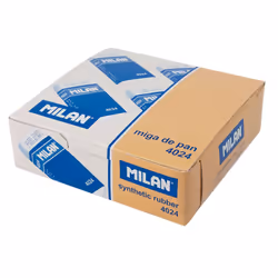 Milan CNM4024 gomma per cancellare Blu, Bianco 24 pz