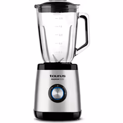 Taurus MAGNUM 1500, Frullatore da tavolo, 1,5 L, Tritaghiaccio, 1500 W, Nero, Acciaio inox
