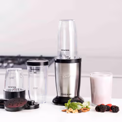 Taurus Shake & Go 0,5 L Frullatore portatile 800 W Nero, Acciaio inox, Trasparente