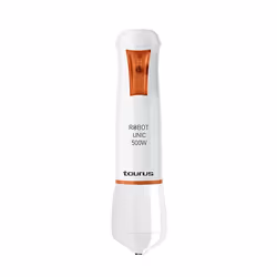 Taurus Robot Unic 500 Plus Inox Frullatore ad immersione 500 W Arancione, Bianco