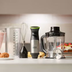 Taurus Bapi 1500 Premium XL Plus Frullatore ad immersione 1500 W Nero, Acciaio inox