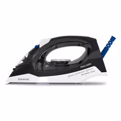 Taurus Itaca, Ferro da stiro a secco e a vapore, Ceramica nano-silver, 110 g/min, Nero, Bianco, 25 g/min, Da Incasso
