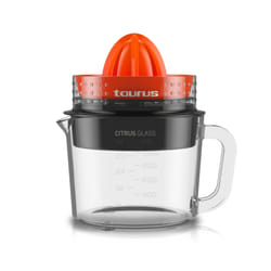 Taurus Citrus Glass spremiagrumi elettrico 1 L 30 W Nero, Rosso, Trasparente