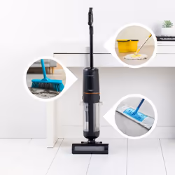 Taurus EST9489290L scopa elettrica Aspirapolvere a bastone 2 in 1 Batteria Secco e bagnato Senza sacchetto Nero