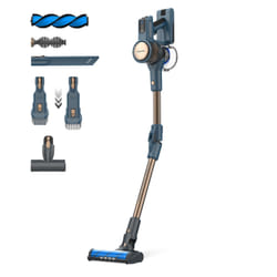 Taurus Homeland Digital Animal Flex Aspirapolvere a bastone 2 in 1 Batteria Secco Ciclonico, HEPA Senza sacchetto 0,5 L Blu 2,2 Ah