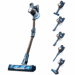 Taurus Homeland Digital Animal Flex Aspirapolvere a bastone 2 in 1 Batteria Secco Ciclonico, HEPA Senza sacchetto 0,5 L Blu 2,2 Ah