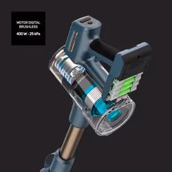 Taurus Homeland Digital Animal Flex Aspirapolvere a bastone 2 in 1 Batteria Secco Ciclonico, HEPA Senza sacchetto 0,5 L Blu 2,2 Ah - Vista aggiuntiva 4