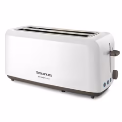 Taurus MyToast Duplo, Bianco, Pulsanti, Manopola, 1450 W, 262 mm