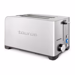 Taurus MyToast Duplo Legend, 2 fetta/e, Acciaio inox, Acciaio inox, Pulsanti, Manopola, 1400 W
