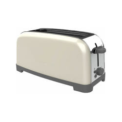 Taurus - tostapane vintage 850w acciaio 6° crema acciaio inox - vintagesinglecream