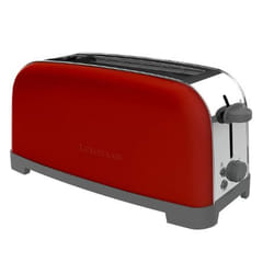 Taurus 960659000 tostapane 6 1 fetta/e 850 W Rosso, Acciaio inox