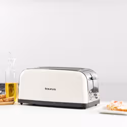 Taurus Vintage Cream 7 2 fetta/e 1500 W Crema, Acciaio inox, Grigio - Vista aggiuntiva 2