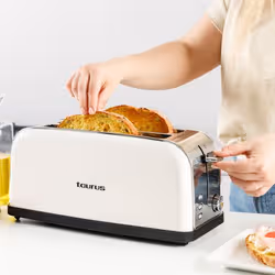 Taurus Vintage Cream 7 2 fetta/e 1500 W Crema, Acciaio inox, Grigio - Vista aggiuntiva 4