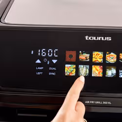 Taurus GRILL 360 XL Singolo 10 L 2800 W Friggitrice ad aria calda Nero - Vista aggiuntiva 6