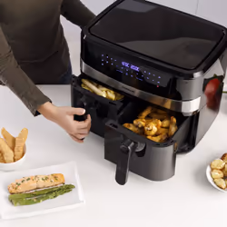 Taurus Air Fry Digital Duo Doppia 9 L 2200 W Friggitrice ad aria calda Nero - Vista aggiuntiva 7