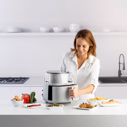 Taurus Aero Crisp Spin Singolo 6 L Indipendente 1550 W Friggitrice ad aria calda Bianco - Vista aggiuntiva 8