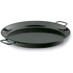 Lacor - 60182 - Padella per paella in ferro maltato, mini paella, ideale per presentare, servire e cucinare, coperchio con acciaio smaltato, Ø32 cm