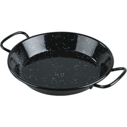 Lacor - 60184 - Padella per paella in ferro maltato, mini paella, ideale per presentare, servire e cucinare, coperchio con acciaio smaltato, Ø24 cm