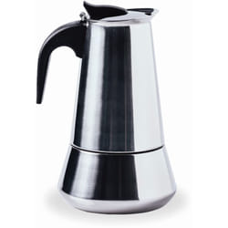Lacor - 62031 - Milano Caffettiera italiana, Caffettiera espressa, acciaio inox 18/10, tutte adatte al fuoco compresa l'induzione, lavabile in