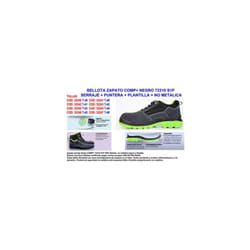 Bellota - scarpa acorn comp+ 72310 taglia 40 serie S1P camoscio con punta e soletta non metallica