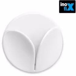 Tovaglie da tè da cucina Patere semplice adesivo bianco (blister 2 unità) inofix. . . . Peso : 0,0160 kg Materiale : PVC Indi ...