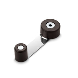 Inofix 2058 fermaporta salva dita Marrone Metallo