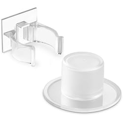 Inofix - Fermaporta con fermaclip adesivi trasparenti (blister)