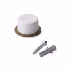 Inofix 3042, Bianco, Fissato sul pavimento, 2 pz, 38 mm, 38 mm, 18 mm