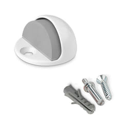 Butee porta metallica con vite bianca (blister) inofix