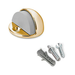 Fermaporta in metallo con viti colore oro (blister) inofix