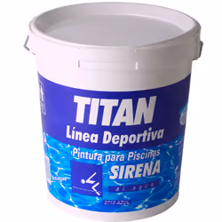 Piscina dipinta a base di acqua syrena matte blu 4l titan 182371004. Speciale vernice opaca a base d'acqua per piscine in cem ...