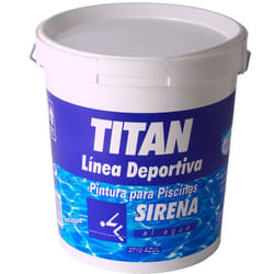 Vernice per piscina a base d'acqua sirena blu opaco 4l Titan io 182371004
