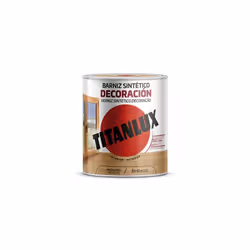 La vernice decorativa sintetica lucida incolore TITANLUX è una soluzione ideale per proteggere e abbellire superfici in legno ...