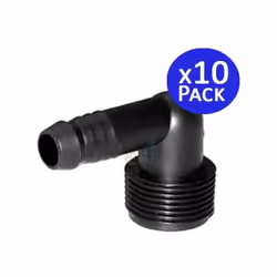 Gomito zigrinato a scatto 16mm x 1/2” maschio Gomito zigrinato a pressione maschio da 16 mm x 1/2” utilizzato nei tubi Rain B ...